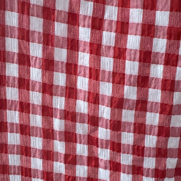 ASOS DESIGN tiered maxi smock dress in red gingham - Picture 8 of 8